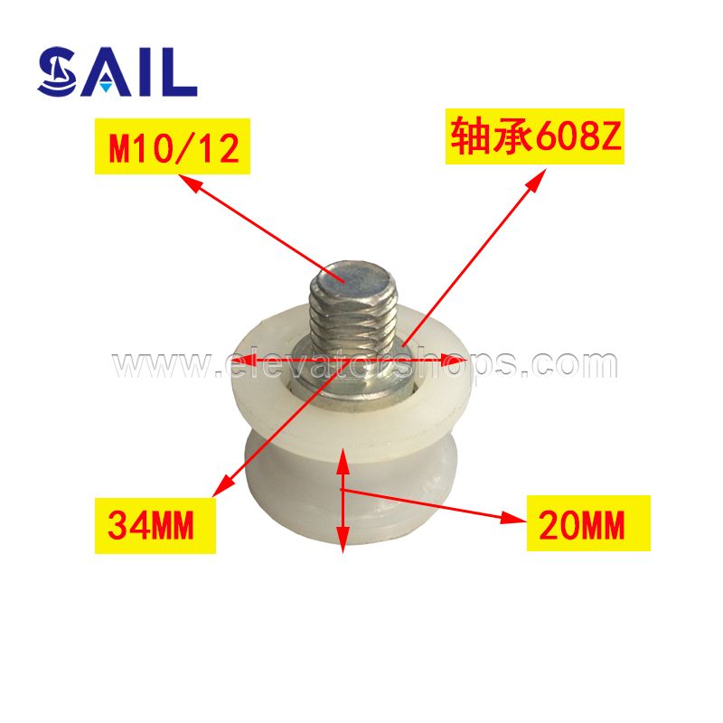 9300 Elevator V30 Door Hanger Roller ID 962156 34*19mm-608Z