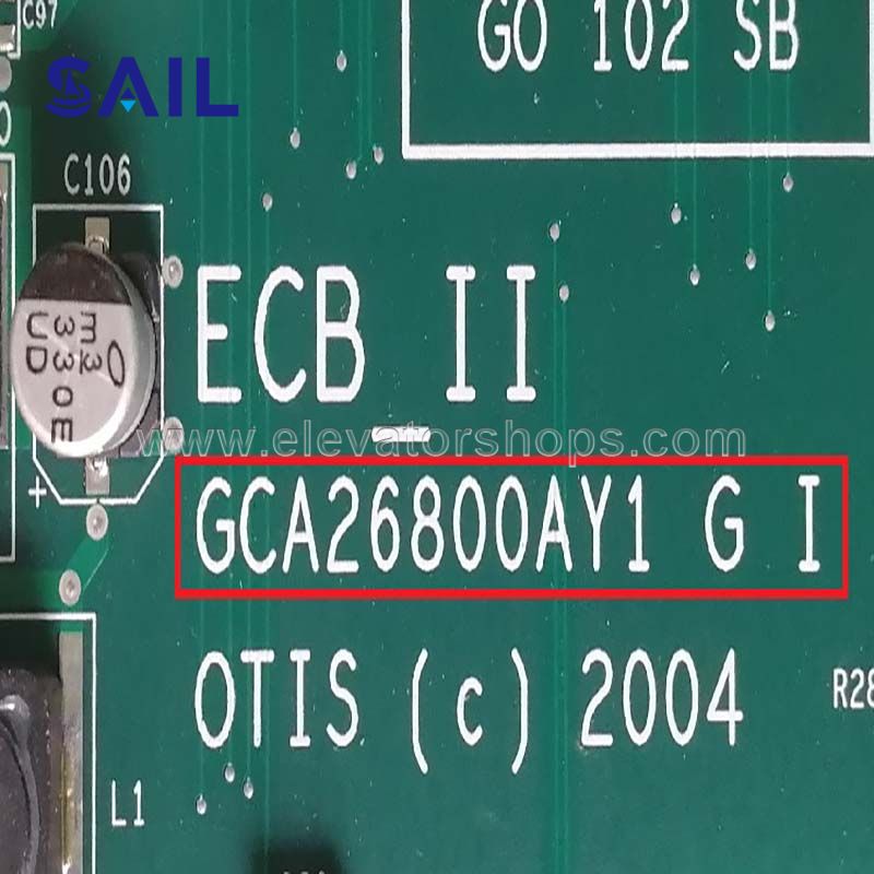 Otis Elevator ECB_II Board GCA26800AY1 GCA26800AY2