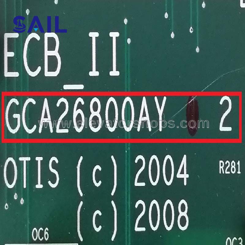 Otis Elevator ECB_II Board GCA26800AY1 GCA26800AY2