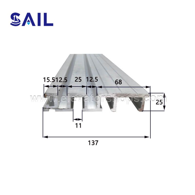 Thyssen Kone Otis All Kinds of Aluminum Ridge 50mm 75mm 85mm 90mm 137mm