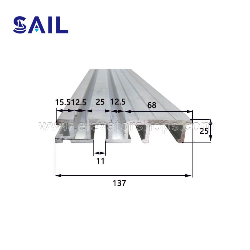 Thyssen Kone Otis All Kinds of Aluminum Ridge 50mm 75mm 85mm 90mm 137mm