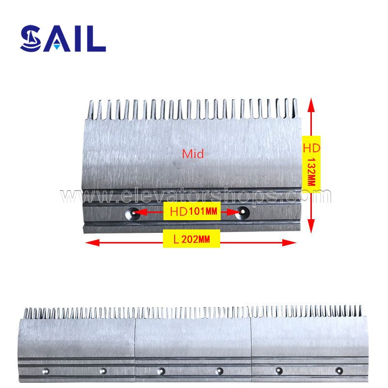 Otis Complete-Aluminum Comb Plate XAA453BJ Series