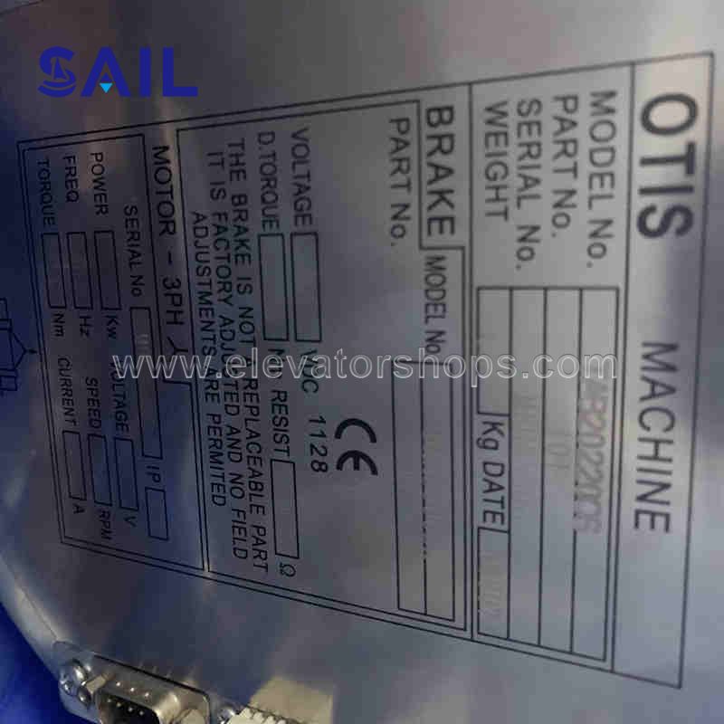 Otis  Elevator Steel Belt Traction Machine Motor TAB20220OS/TAB20220S101