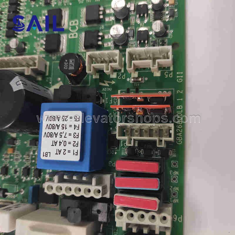 Otis Elevator Machine Roomless Rescue Brake Control Board GBA26800LB 1 2 GII