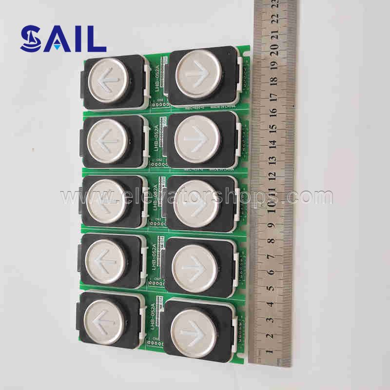Mitsubishi Elevator Push Button Board with Stainless Steel Letter LHB-052AG14