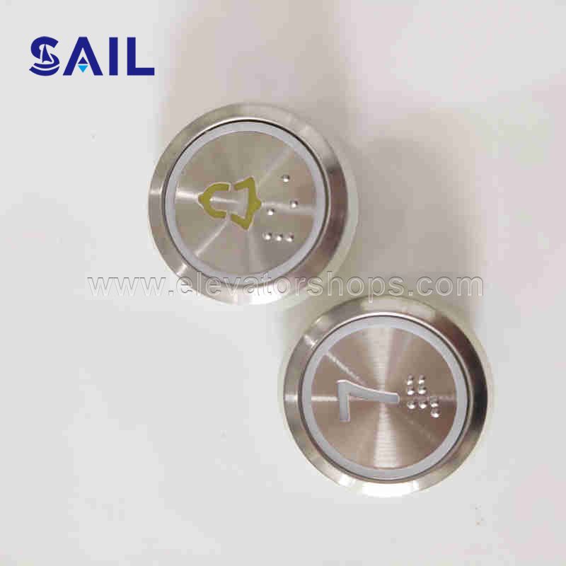 Kone Elevator Round Button with Braille KDS STD KM853343H02
