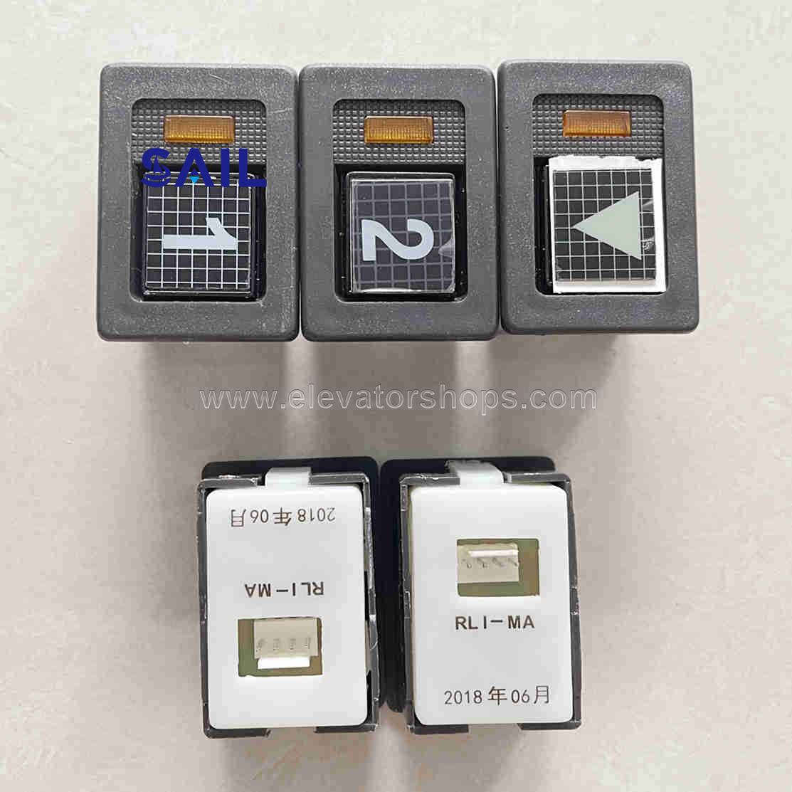 Hitachi Elevator Square Push Button;GY-A/RL1-MA/RLI-MA