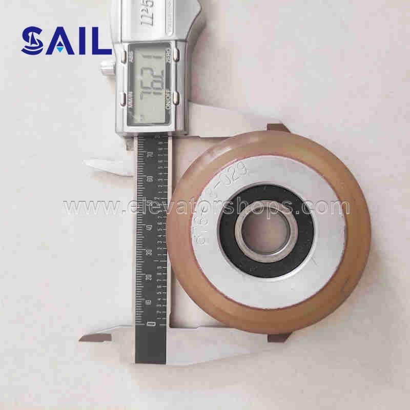 Otis Elevator Counter Weight and Car Guide Shoe Wheel Φ76-18mm
