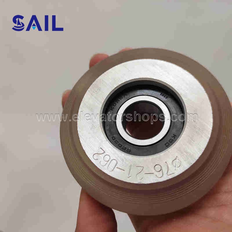 Otis Elevator Counter Weight and Car Guide Shoe Wheel Φ76-21mm