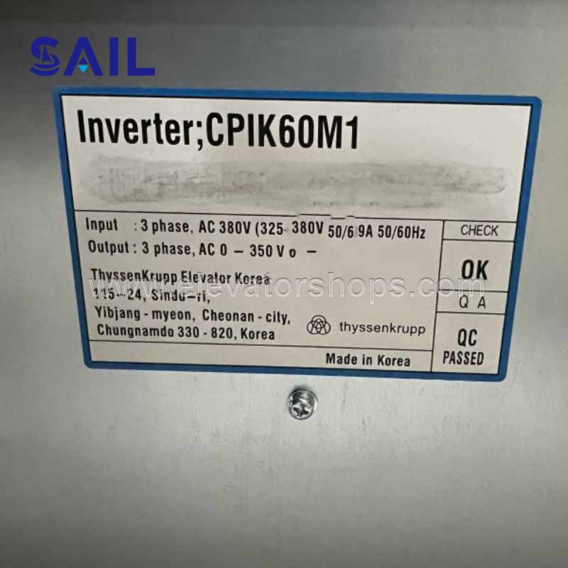 Thyssen Elevator Inverter CPIK-60M1
