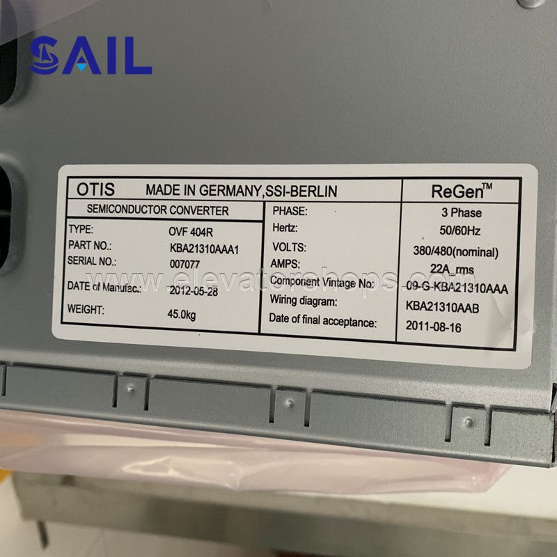 Otis Elevator OVF404R Inverter KBA21310AAA1