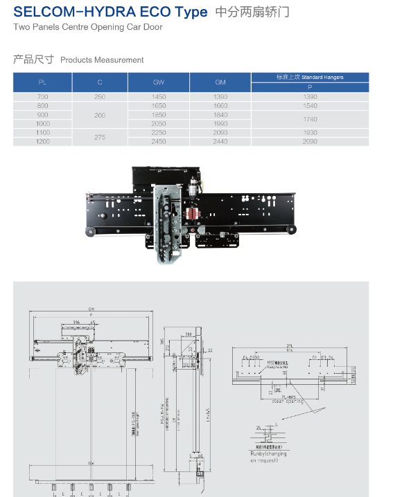 Wittur Selcom Hydra ECO Door 3201 Series